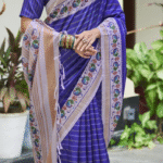 Kasuri Silk - Royal Blue